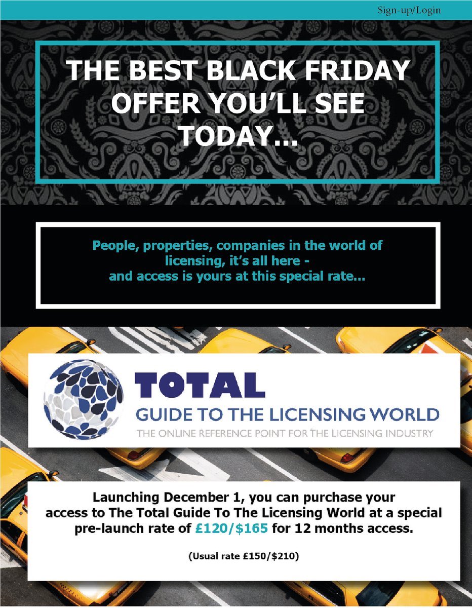 licensingworld's tweet photo. This is one #blackfriday offer the #licensing world won't want to miss - special pre-launch access rate until 1 Dec! https://t.co/KSvCmDc0Wz https://t.co/S3zfGktM7Z