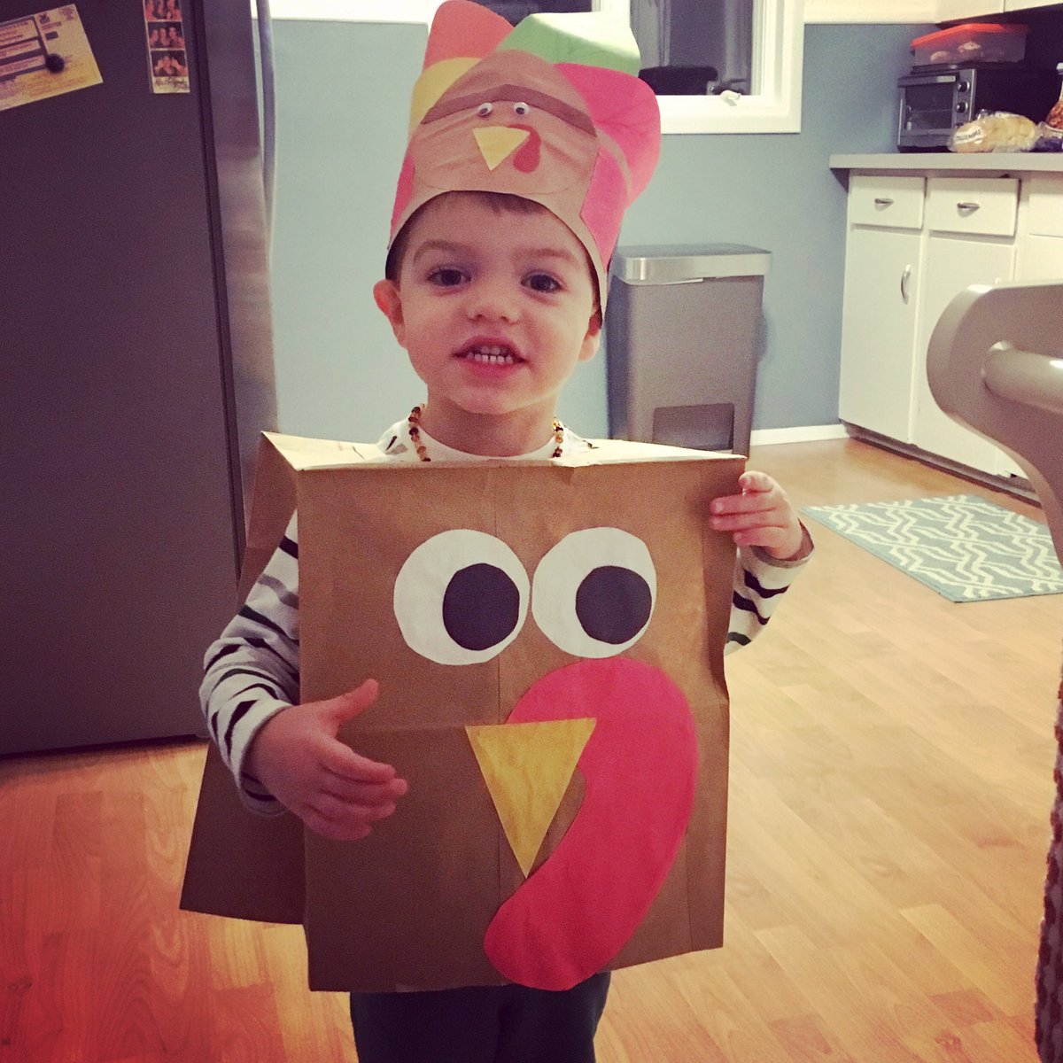 Happy thanksgiving from this little turkey! #TdayCBS