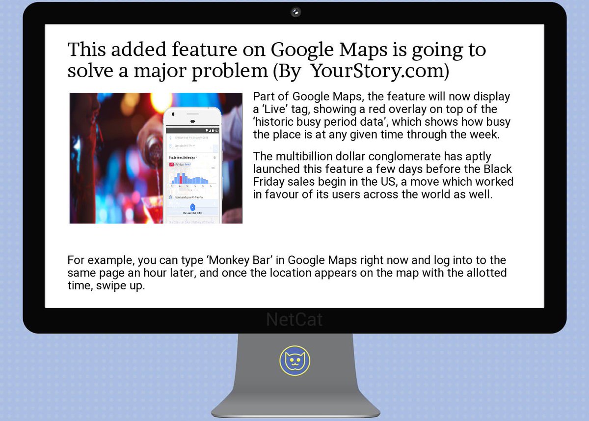 NetCatStartup's tweet image. #startup #summary: this added  #feature on  #google  #maps is going to solve a major problem