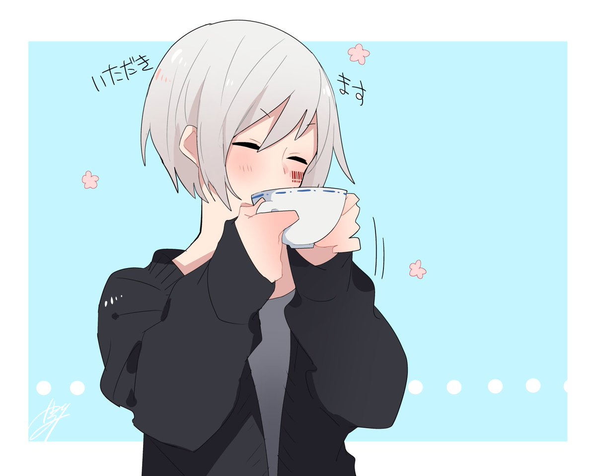 tubarururu's tweet photo. まふてるラテ https://t.co/jmBvvoUarv