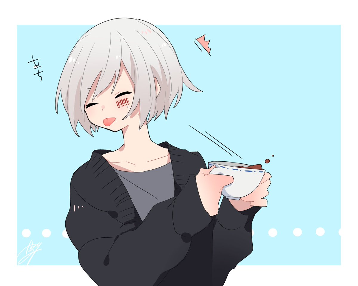 tubarururu's tweet photo. まふてるラテ https://t.co/jmBvvoUarv