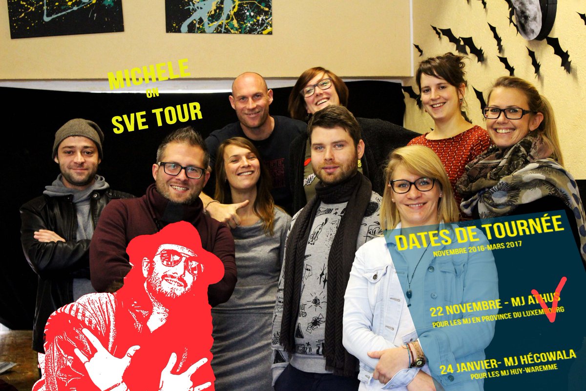Michele on SVE Tour en Wallonie - Intéressés par un passage chez vous? 
facebook.com/compagnonsbati…
#SVETour #CBB #rencontresMJ