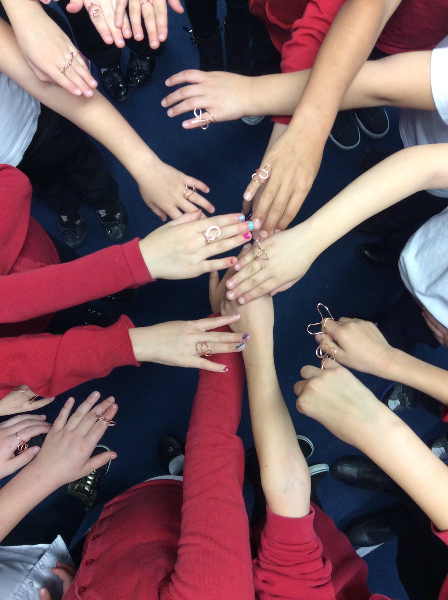 WagtailOaktree's tweet photo. @vweston8 @OaktreePrimary @SchPrehistory @WiltshireMuseum  We made Bronze Age rings. It was lots of fun. https://t.co/3UGepm9tMY