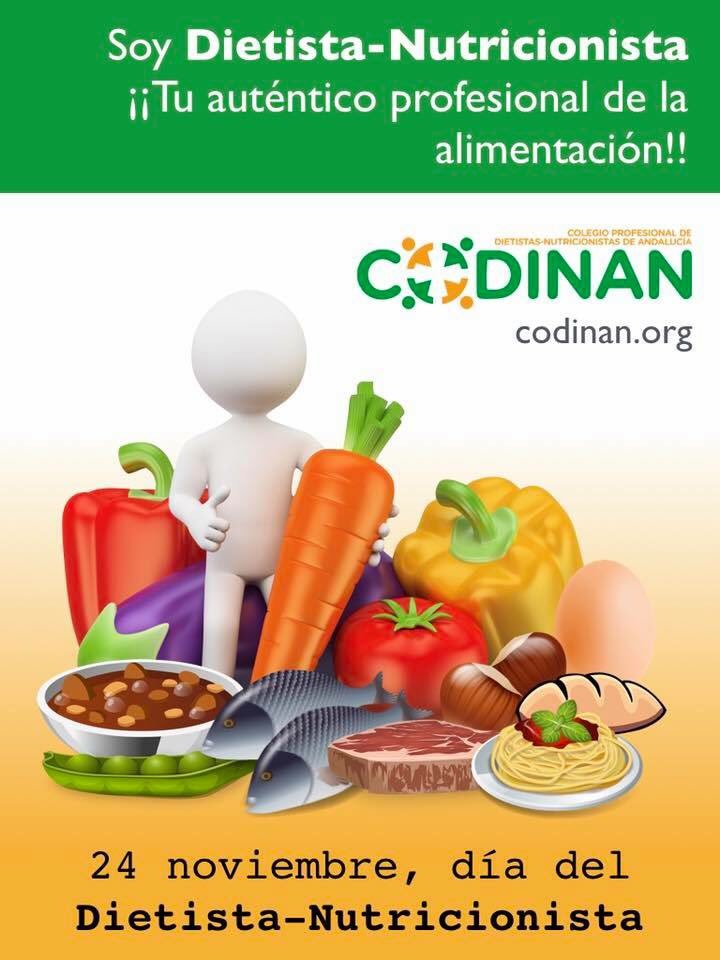 ¡Feliz día del Dietista-Nutricionista! Tu auténtico profesional de la alimentación.
<a href="/DN_Andalucia/">CODINAN</a>