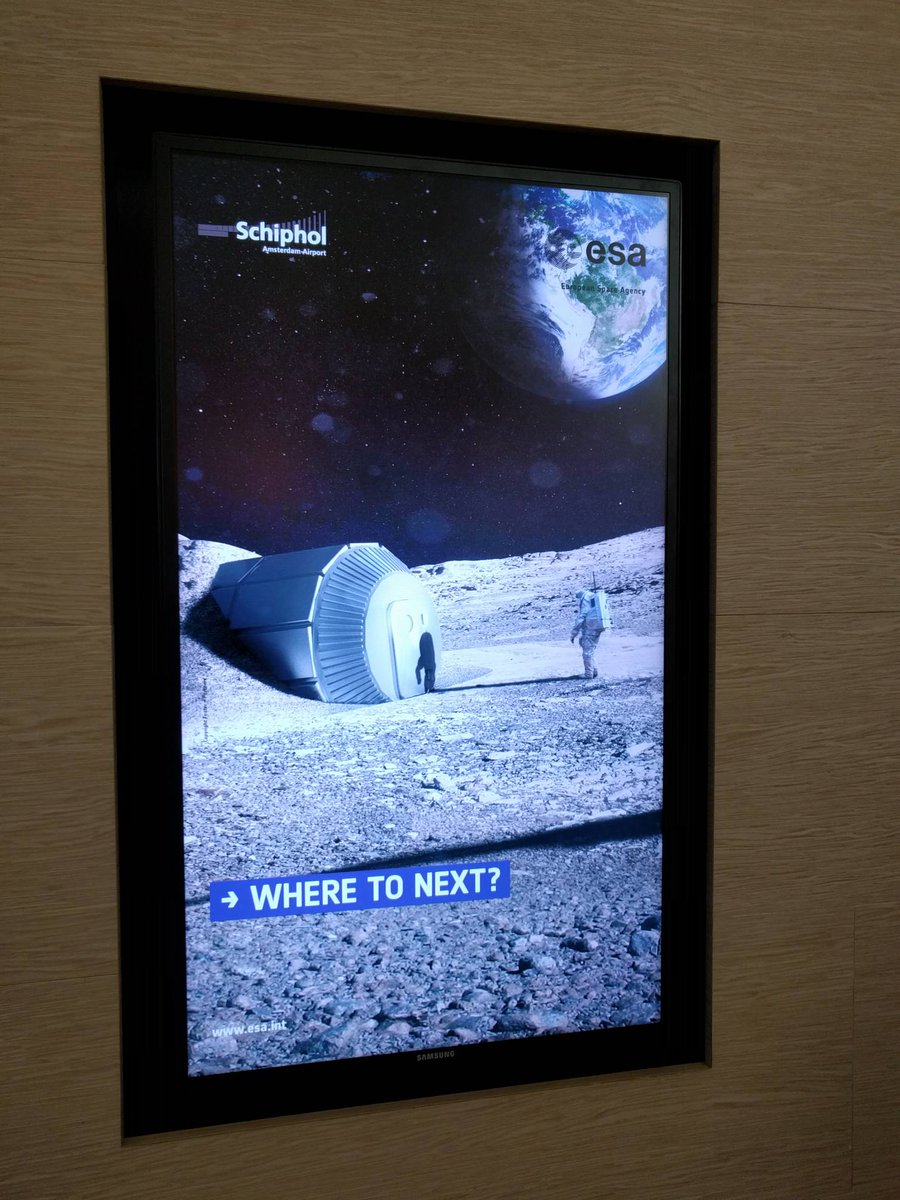 satsearchco's tweet photo. Where to next? @Schiphol @esa #Space #Born2Explore https://t.co/SHVSguaBRY