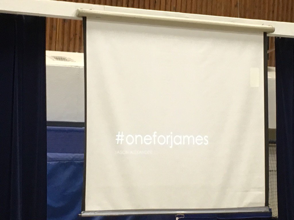 ingramgr's tweet photo. #oneforjames at havelock Belmont public school. Pay kindness forward! What a great message. https://t.co/DtEFPNFP94