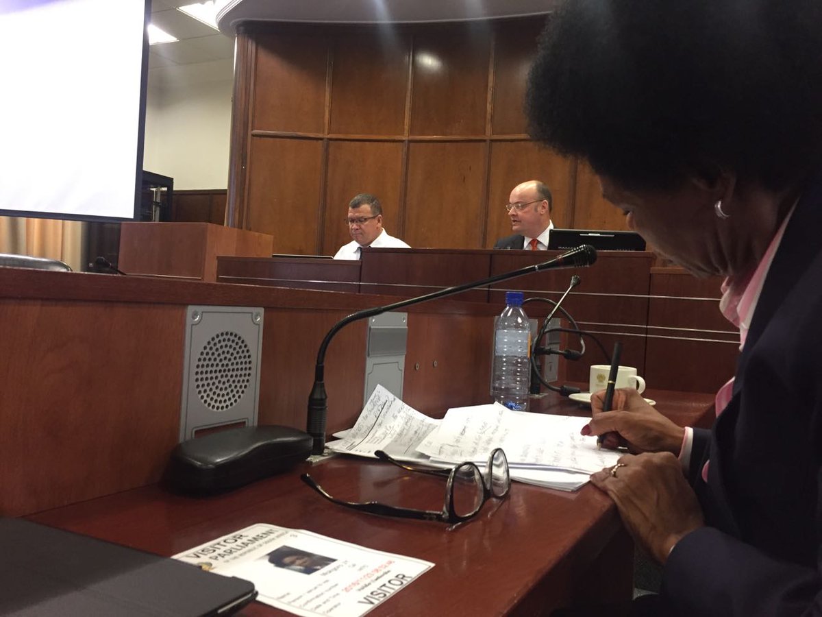 DNADetective's tweet image. Vanessa &amp;amp; her fellow DNA Board members presenting their annual report yesterday before the Portfolio Committee on Police on the #DNAAct.