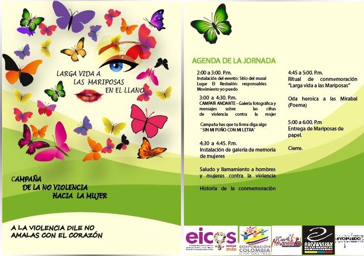 PlataformaEICOS's tweet photo. Invitando a todos y todas para que nos acompañen al Evento "Larga Vida para las Mariposas en el Llano" l https://t.co/gsYqPHqBEQ