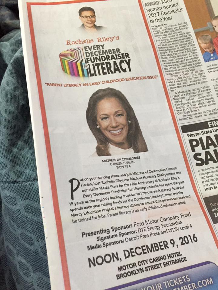 rochelleriley's tweet photo. If you haven't gotten tickets yet for this year's #EveryDecember Fundraiser for Literacy, do it or donate today! https://t.co/BAvQK7V52X https://t.co/u4aRQmIO2U