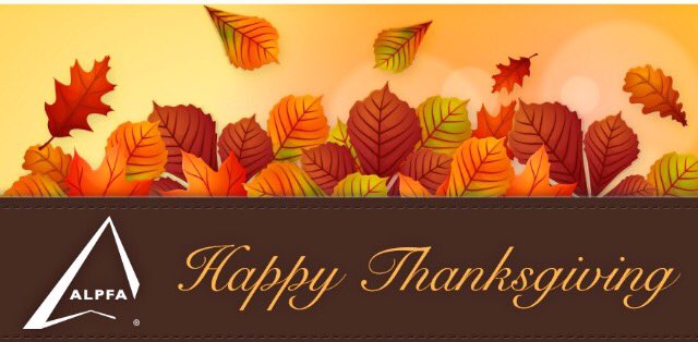 ALPFAMiami's tweet photo. Wishing our ALPFAmilia a wonderful Thanksgiving! a THANK YOU for your continued support! #ALPFA #ALPFAmilia #Thankful #Thanksgiving https://t.co/TYqxqXktiq