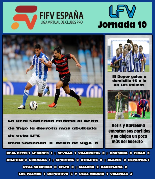 La Prensa de <a href="/NoticiasLFV/">FIFV - LFV Noticias</a> ( Jornada 10 )