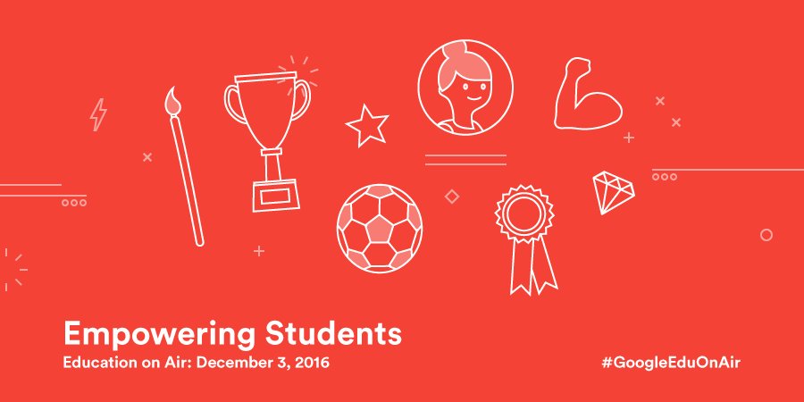 GoogleForEdu's tweet image. They&apos;ve got the power. Let&apos;s help students feel 💪🏾 to take on the 🌍. Sign up for #GoogleEduOnAir &amp;amp; join the convo goo.gl/Wl7FTf