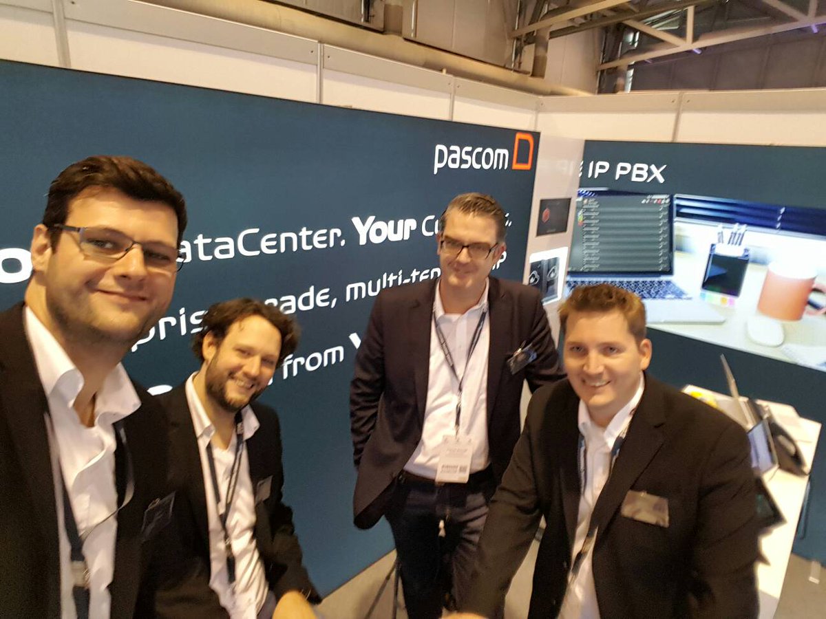 pascom_net's tweet photo. As #CEEF16 draws to a close, it's time for a stand #selfie. Thanks to all our stand visitors, the conversations have been great. https://t.co/wg8xmuhQgu