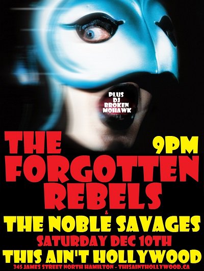 FORGOTTEN REBELS Dec10  9pm, 19+ $23  GET THEM! bit.ly/ZNbvab  <a href="/DrDiscTICKETS/">Tickets on sale now</a>  <a href="/forgottenrebels/">Forgotten Rebels</a>  #HamOnt #Toronto