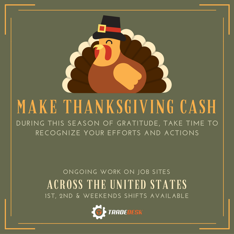 Happy #thanksgivingthursday to all our #hardworking men and women on the field. Thanks for your service.