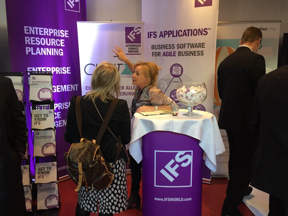 Curit @FS2016DK med @IFSScandinavia.
#forretningssystemer #ERP