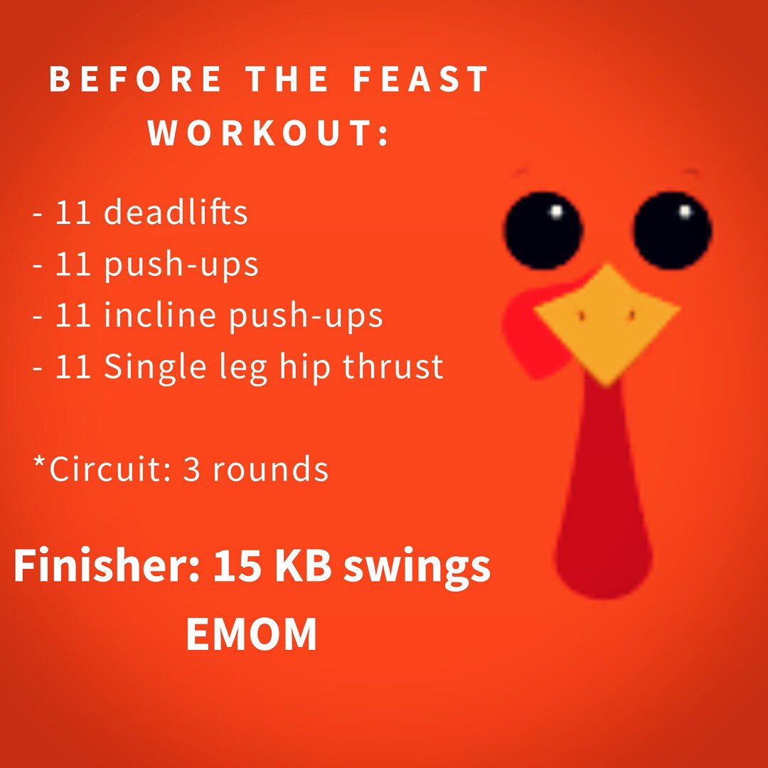 PeakingTruth's tweet image. Get this workout in before your meal today to ensure your body handles those carbs better! #happythanksgiving #wod #thanksgivinghack