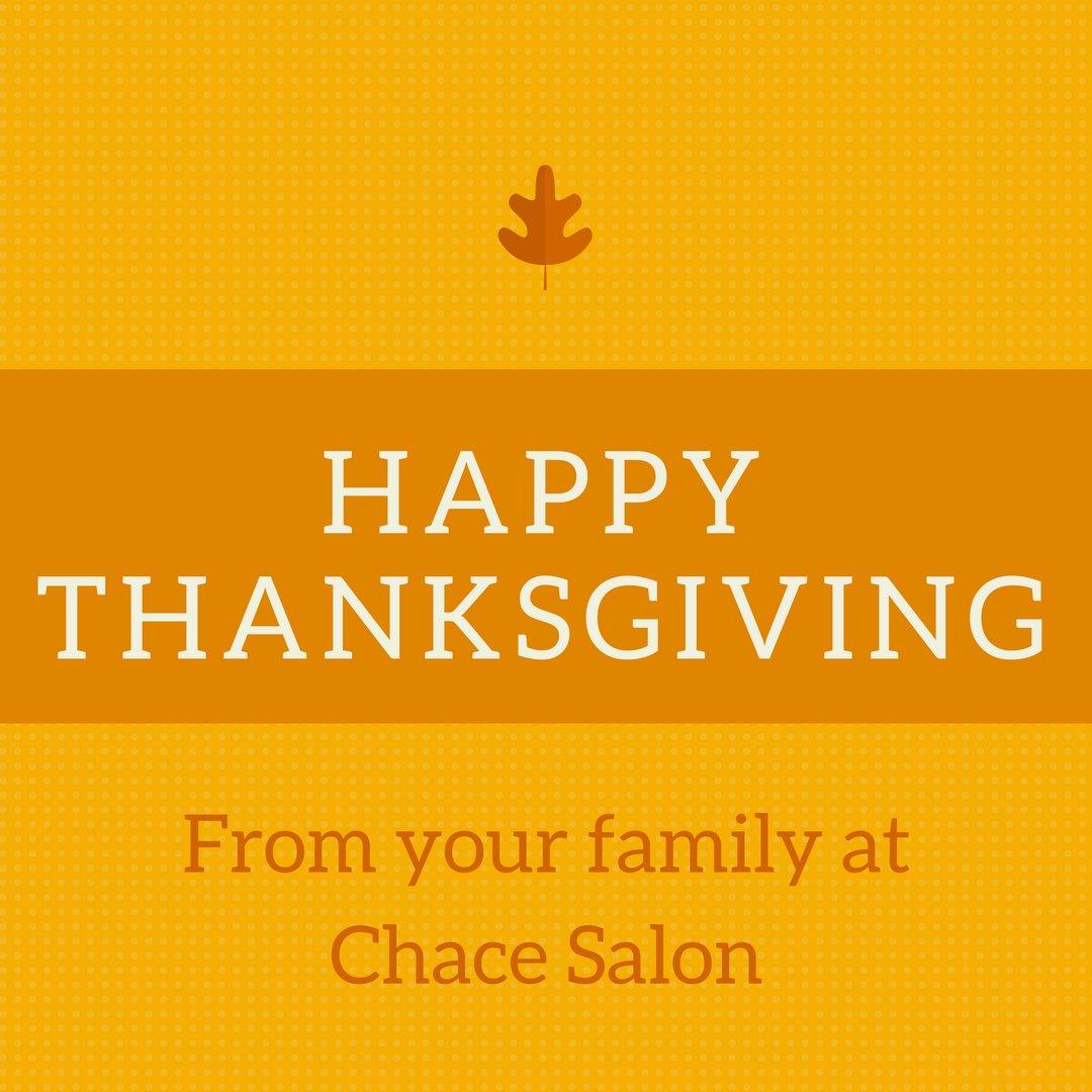 ChaceSalon's tweet photo. Wishing you all a beautiful day filled with warmth, laughter, and pie! https://t.co/K1ogI0hph9