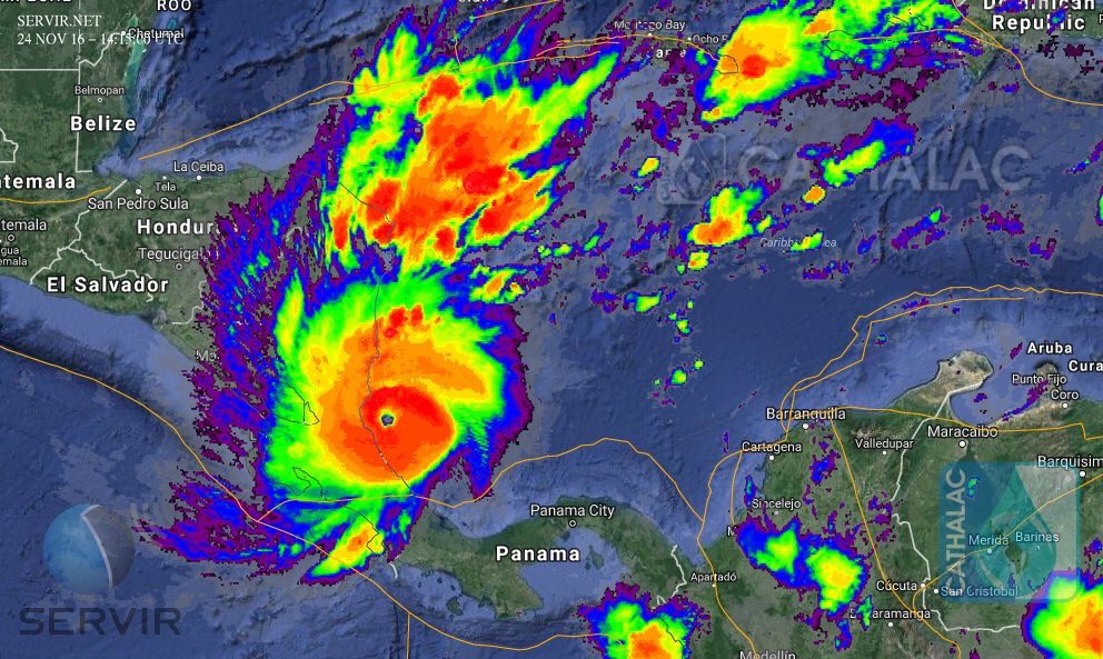 Mantenemos monitoreos preventivo sobre  huracán #Otto el cual sube a categoría 2 y el cual se encuentra afectando directamente a Costa Rica