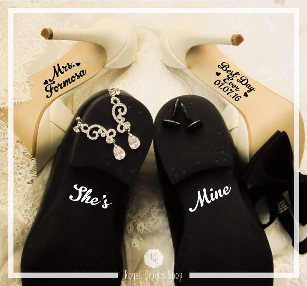 WallineedCom's tweet photo. Name Best Day Ever + She’s Mine – Wedding Shoes Decals Set https://t.co/1MuqOIE22h https://t.co/Sug4Pz2XyU