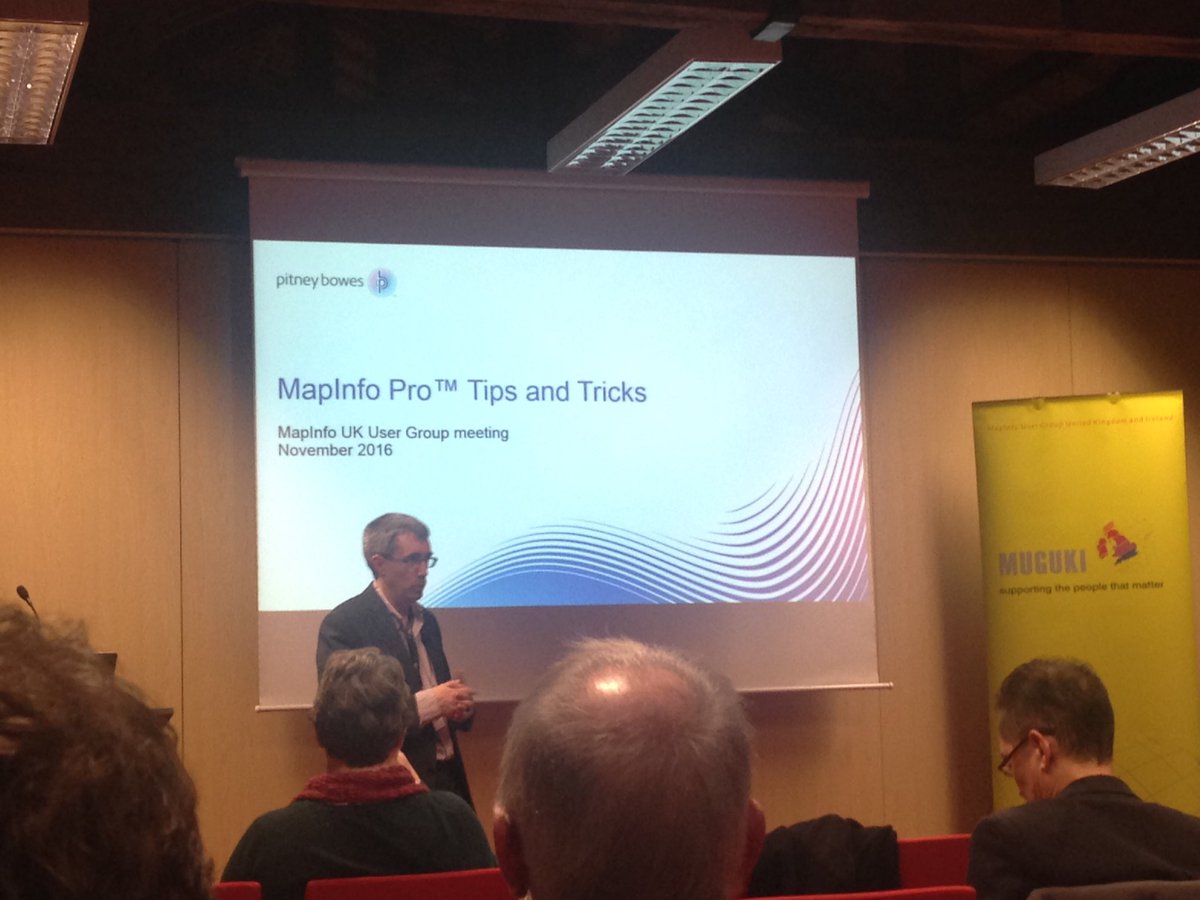 MUGUKI's tweet photo. Bringing the day to a close is @MapInfoTom with an always popular session on MapInfo Pro tips &amp; tricks. Watch online https://t.co/CdhLIO0ubq https://t.co/Xz6Z2Qh6jV