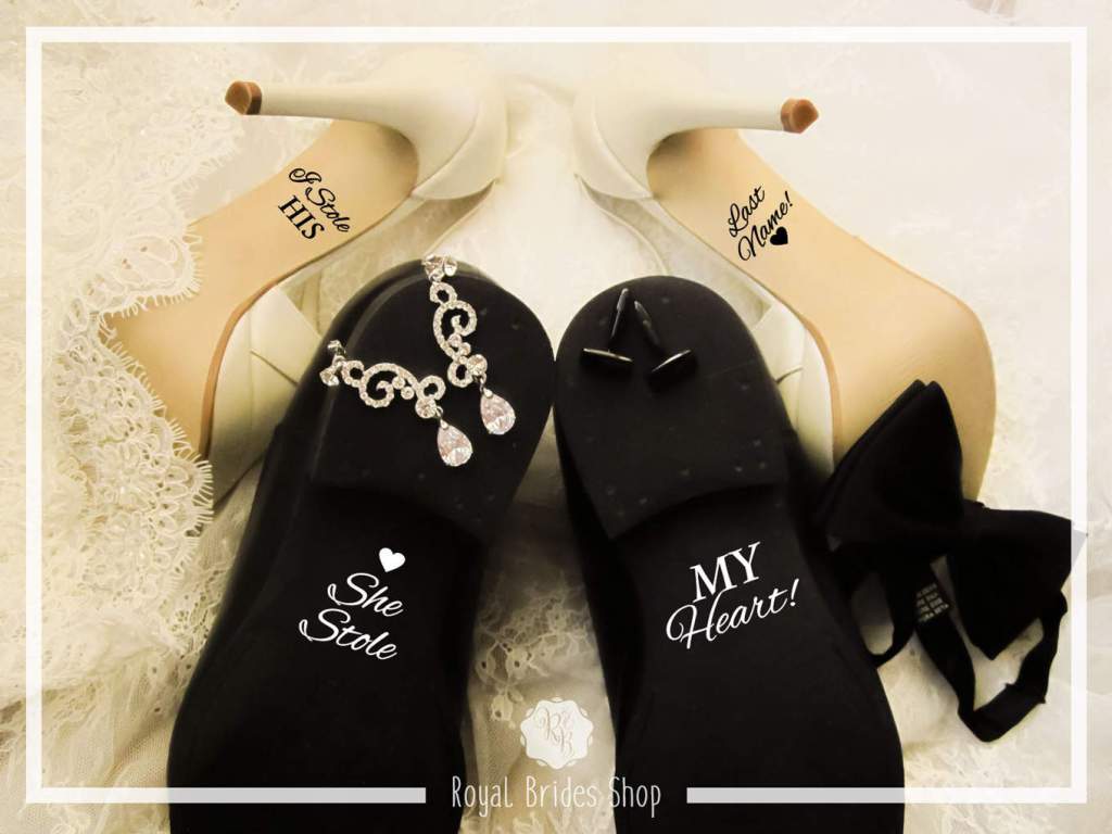 WallineedCom's tweet photo. I Stole His Last Name She Stole My Heart – Wedding Shoes Decals Set https://t.co/gPsHfWaJyn https://t.co/fkwlVQyA8d