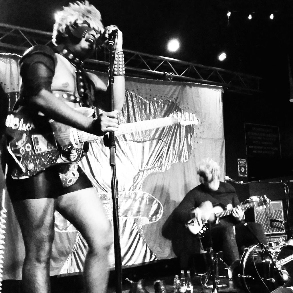 dearwakefield's tweet photo. Thank you @kkbbqshow for putting on a killer show last night @Brighton_Music!! #garagerock #somuchdancing #mosh #boston #thoseoutfits https://t.co/V0p24aGG2N