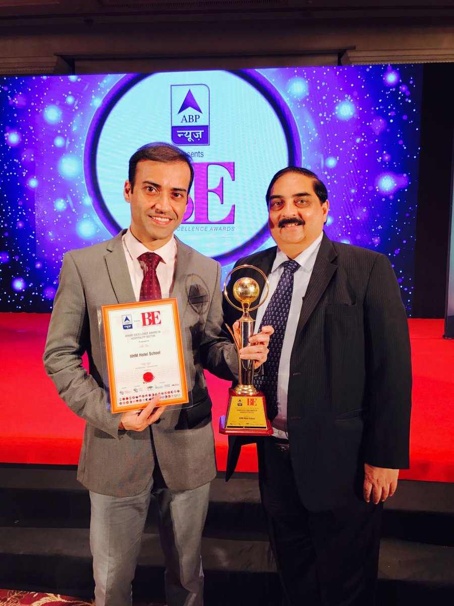 soumyabkkiihm's tweet photo. @directorPuniihm Receives Brand Excellence Award for Hospitality Sector on behalf of @IIHMHOTELSCHOOL Awarded by ABP at Taj Lands End Mumbai https://t.co/zL3MvPNw98