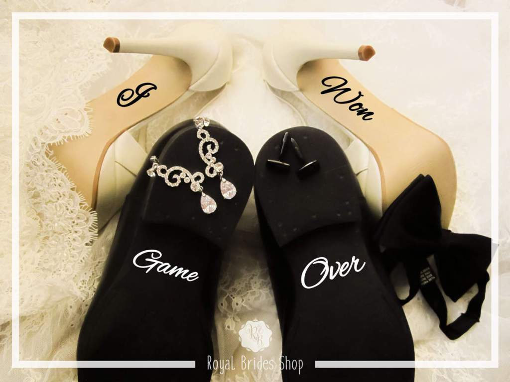 WallineedCom's tweet photo. I Won + Game Over – Wedding Shoes Decals Set https://t.co/dX9nd1pYBd https://t.co/hczUpqqzbQ