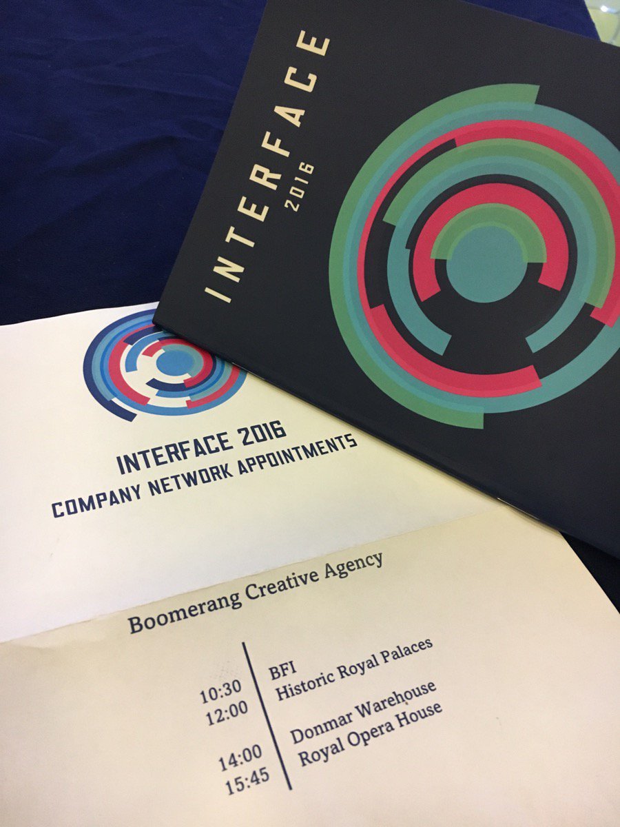 Boomerang_Web's tweet photo. Great day so far at #Interface2016 - it was really good to meet @DonmarWarehouse and @HRP_palaces! https://t.co/CaJqGoQf5D