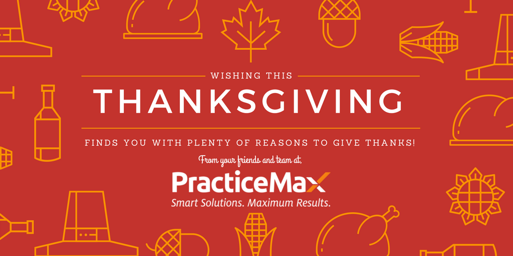 PracticeMax's tweet image. #HappyThanksgiving from your team at #PracticeMax!