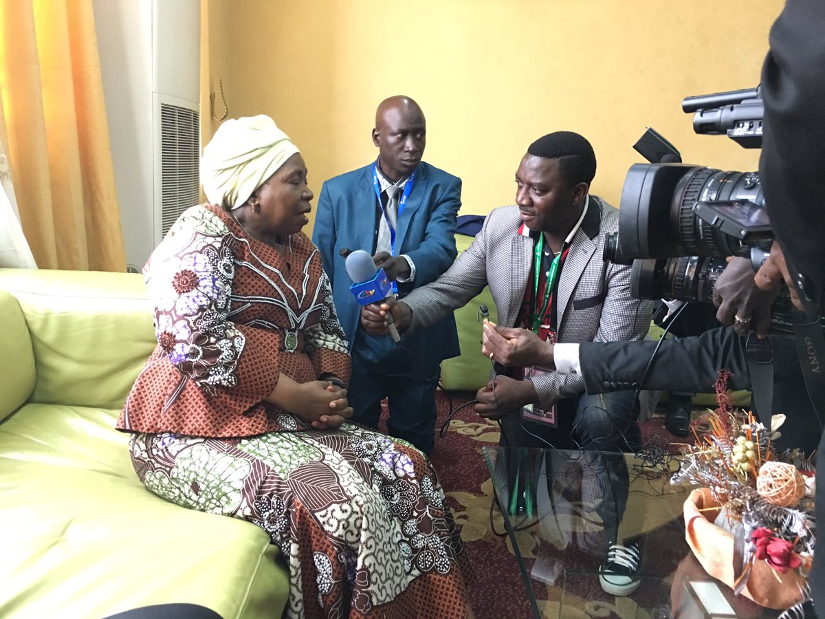 DlaminiZuma's tweet image. Very pleased to be in #Yaoundé, Cameroon, to support #women soccer. #AWCON2016 @CAF_Online