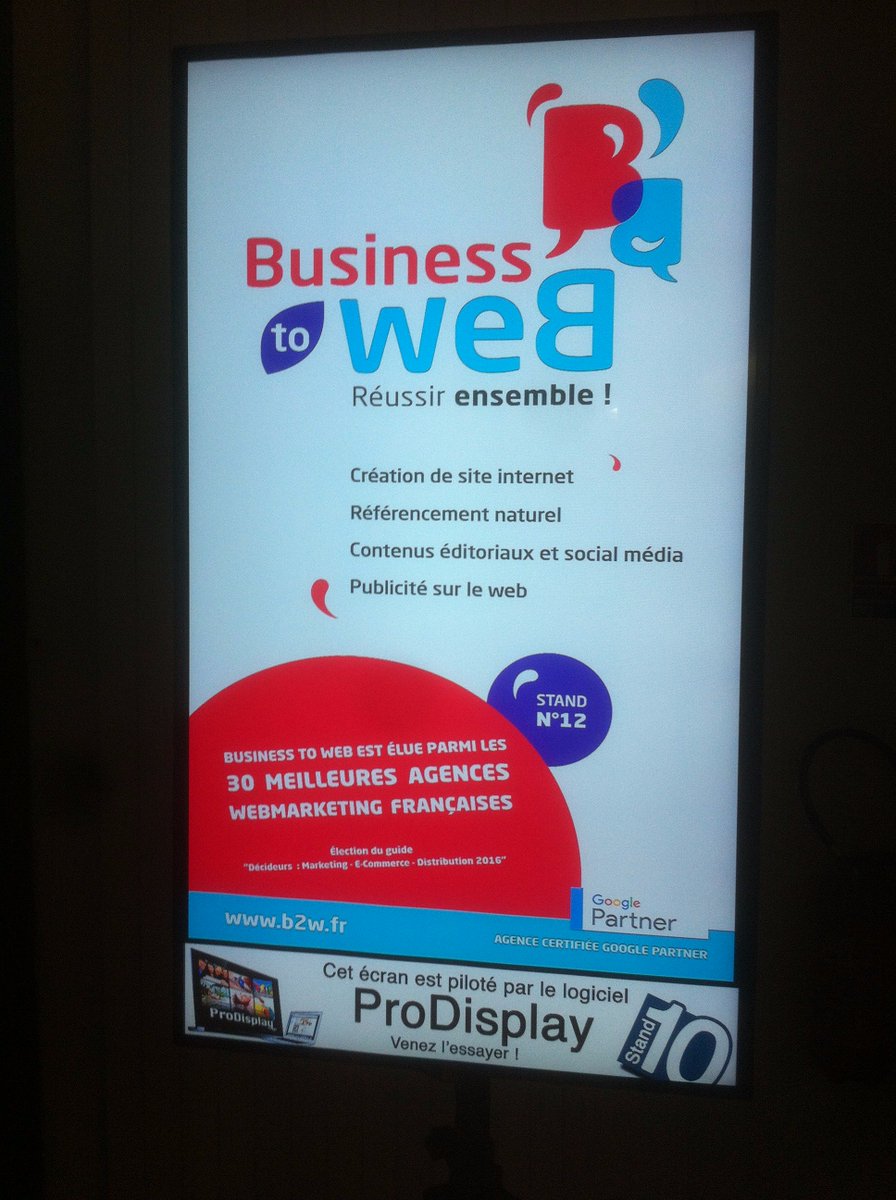 b2w's tweet photo. Nous sommes au stand n°12 ! #FDN85 @ccivendee #Vendée #web https://t.co/KJ1VT68bLa