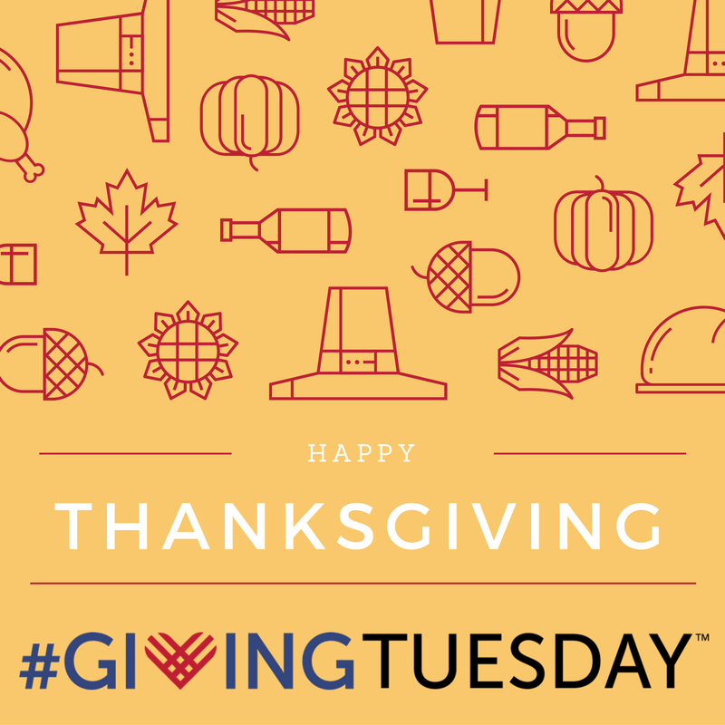 GivingTuesday's tweet photo. Wishing you, your family and friends, a wonderful Thanksgiving! https://t.co/tNQn9vc2UT