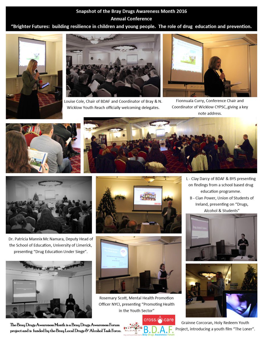 BrayDrugsAware's tweet photo. Snapshot from #BDAFConf2016 many thanks to our speakers & to those who attended - fantastic discussion on youth, drug education & resilience https://t.co/X4RqSSeiUT