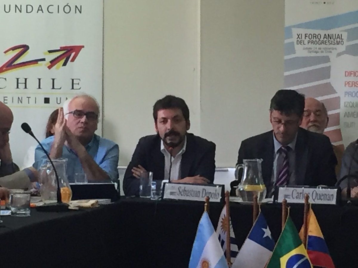 RDemocratica's tweet image. En el XI #ForodelProgresismo de @CHILE_21 debate @SebaDepolo presidente de RD sobre progresismo e izquierda en América Latina.