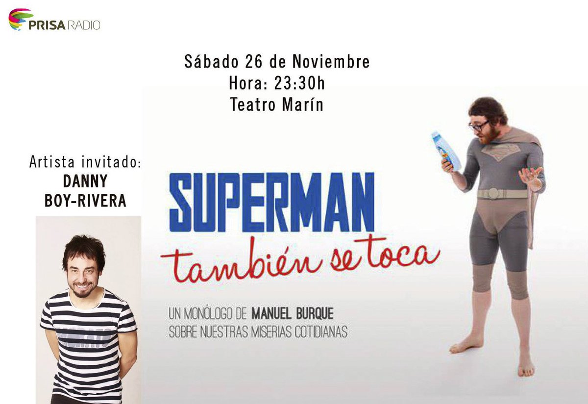 Manuel Burque, monologuista de La Sexta, estará en Teruel este sábado Quieres tu entrada? Ven a recogerla a RIMAUTO! #ElAmorConMayúsculas