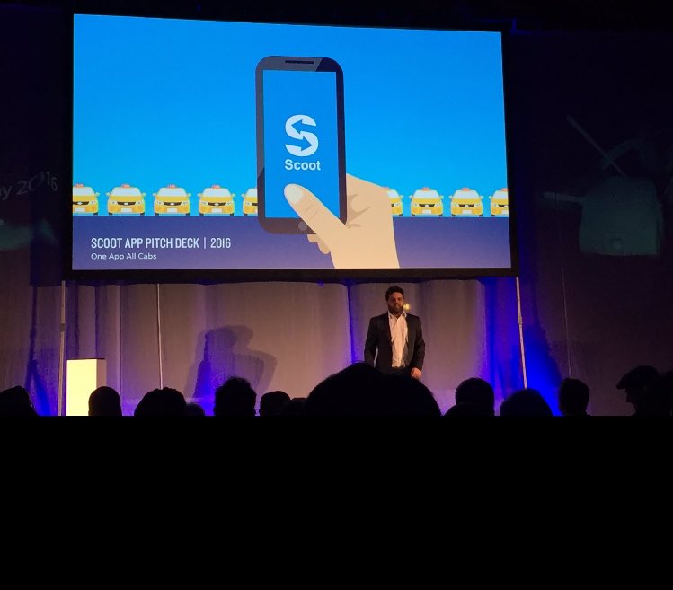 Hailing from India @ScootApp explains how they'll simplify the crowded taxi booking market in Europe #SBCDemoDay