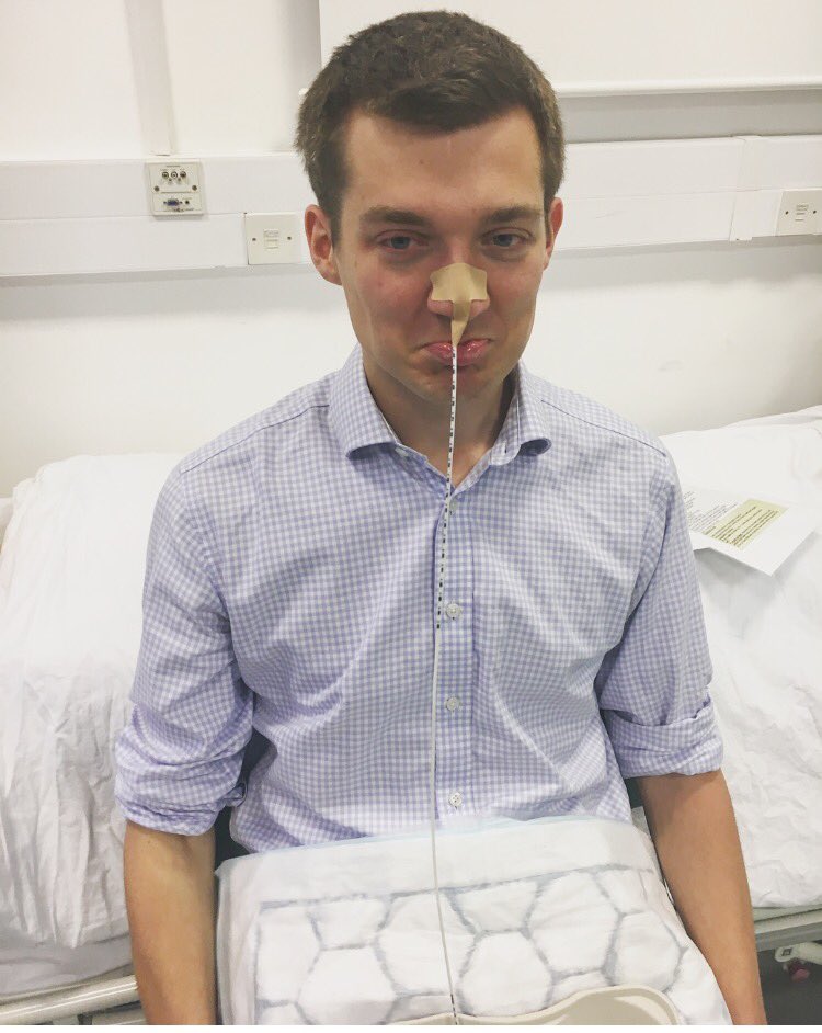 caramcdirty's tweet photo. @GuyAldous loves his new NG tube #blessed #goals #yourewelcome #clinskills #loveUCL #medschool https://t.co/Czg5u9ivLc