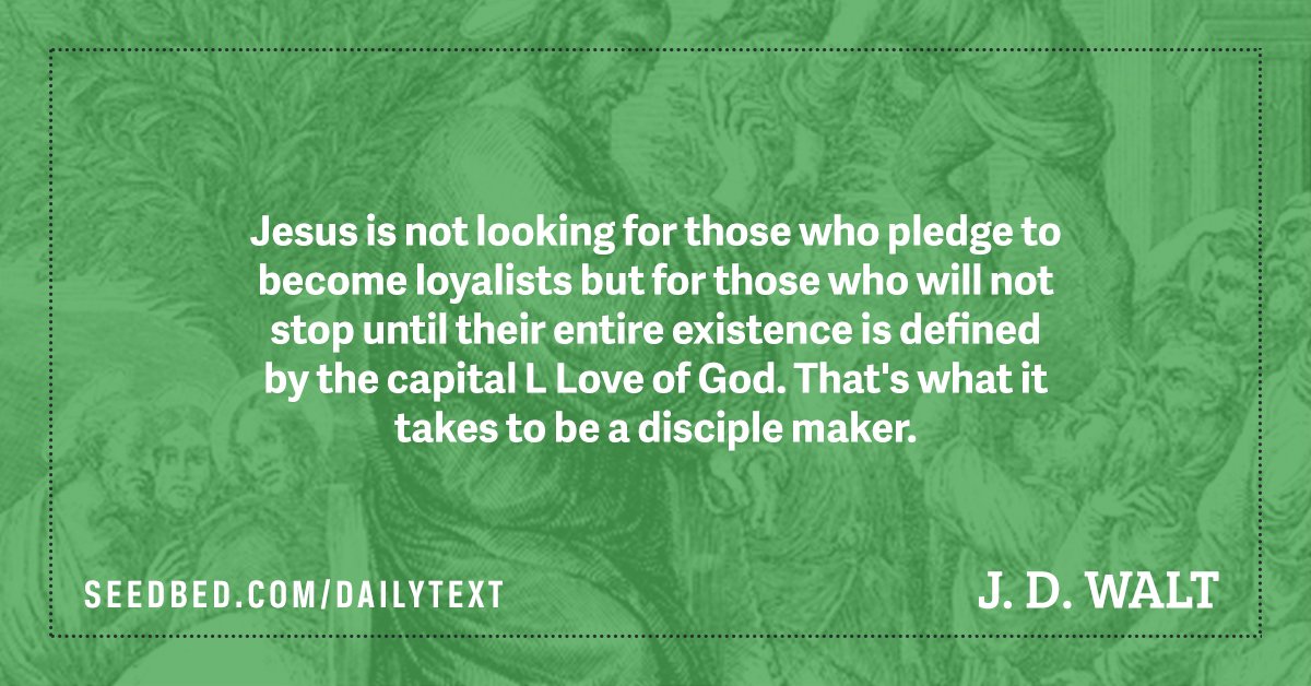 OfficialSeedbed's tweet photo. Our discipleship problem isn't so much a "lack of love" issue as it is an ignorance of what real love really is. https://t.co/x2mA5LXQyv https://t.co/rcc9ojX9GV