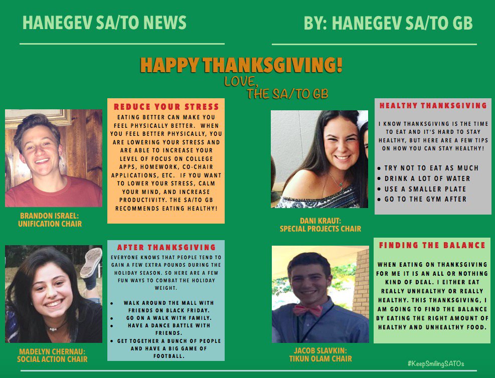 hanegevsato's tweet photo. Happy Thanksgiving! Here are some tips and tricks from the SA/TO GB!! 💚 https://t.co/UuDj8rCCPy