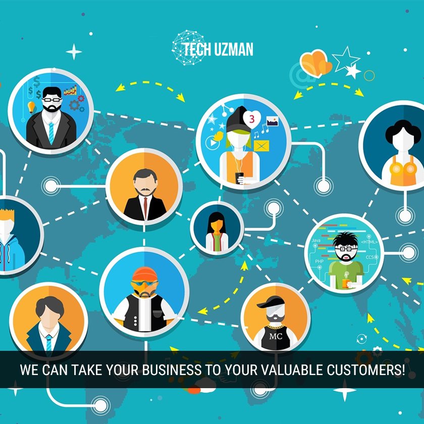TechUzman's tweet photo. #Take your #business to your #valuable #customers with us!

#techuzman #karachi #tech #branding #digitalmarketing https://t.co/Fa8XluUcqt