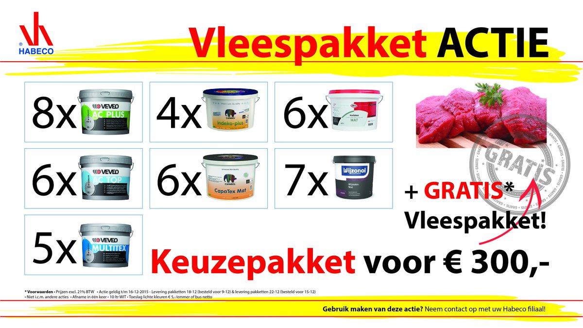 Super gave #vleespakketten #ACTIE verkrijgbaar in al onze #Habeco filialen!