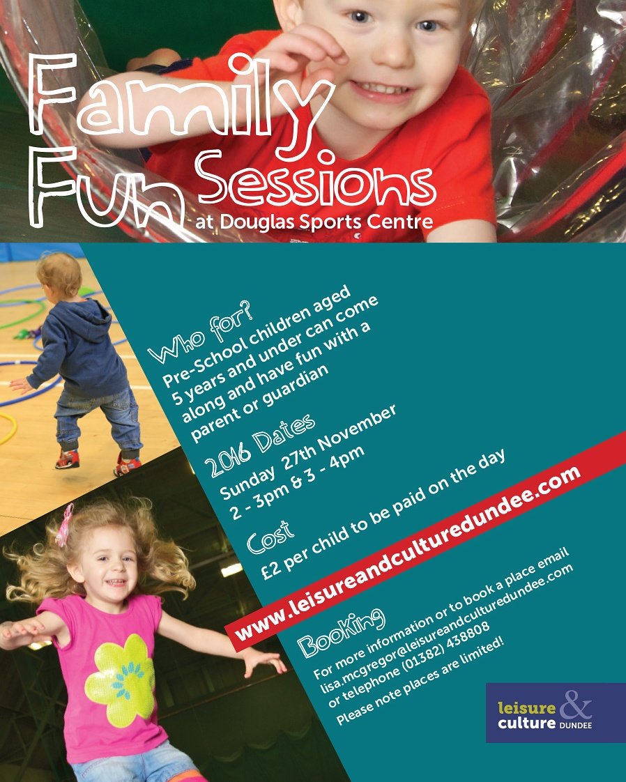 LACDundee's tweet photo. Calling all pre school children, Family Fun sessions.
Email-lisa.mcgregor@leisureandculturedundee.com or call 01382 438808 to book a place. https://t.co/B9e8fFOzRT
