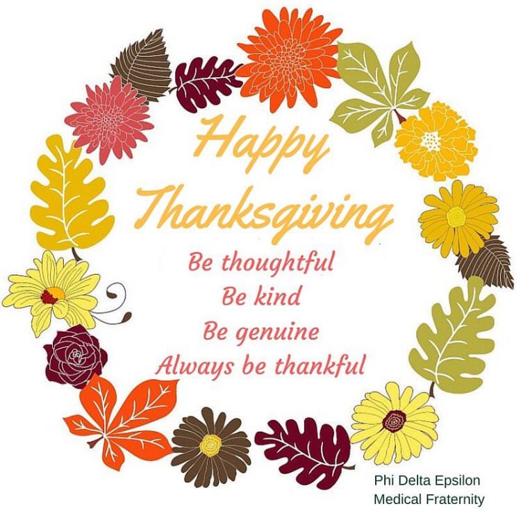 PhiDEGAAlpha's tweet photo. #PhiDEPride #Thanksgiving
A message from @PhiDEFraternity HAPPY THANKSGIVING! https://t.co/UlSSeomB94