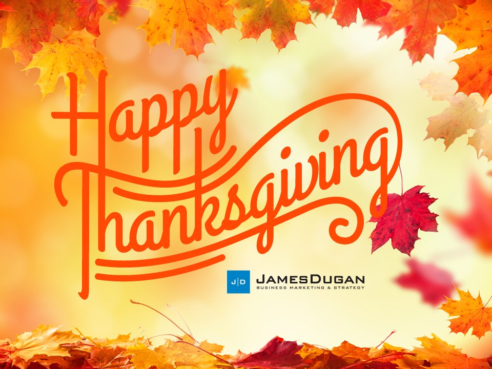 JamesDugan's tweet photo. Happy Thanksgiving from all of us at JamesDugan! https://t.co/Bz3PrviXGh
