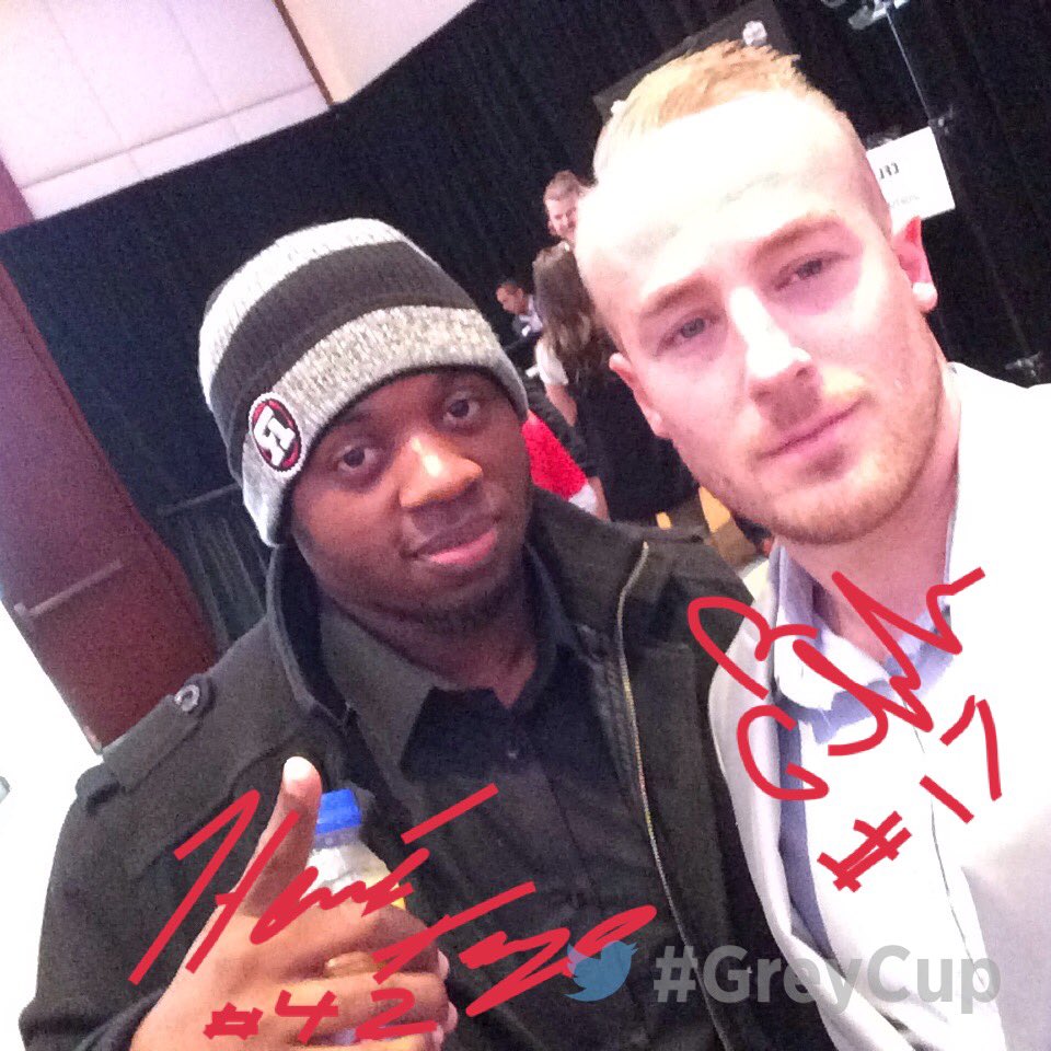 CFL's tweet photo. It's safe to say the @REDBLACKS were loving the #GCMirror on Media Day.
#GreyCup https://t.co/g6lKwhbM7v