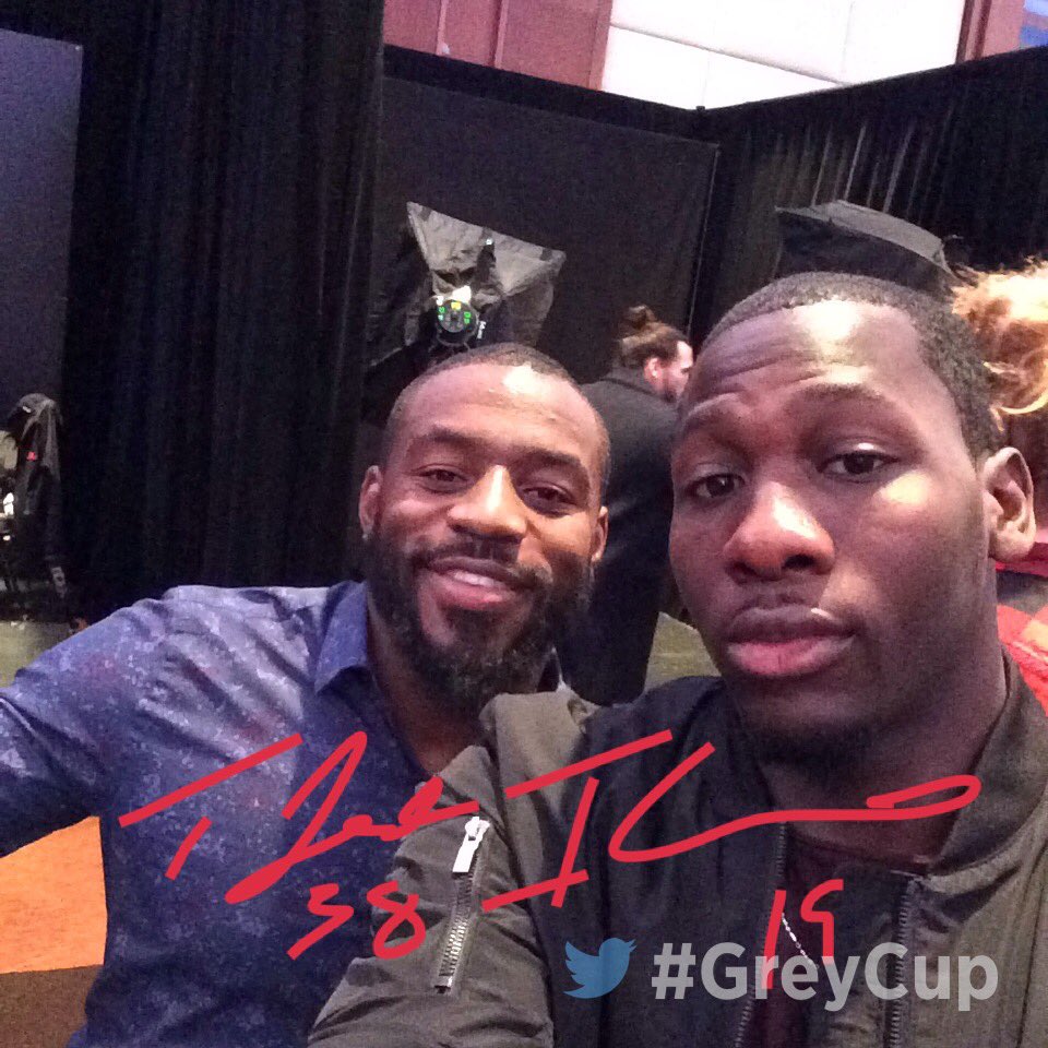 CFL's tweet photo. It's safe to say the @REDBLACKS were loving the #GCMirror on Media Day.
#GreyCup https://t.co/g6lKwhbM7v