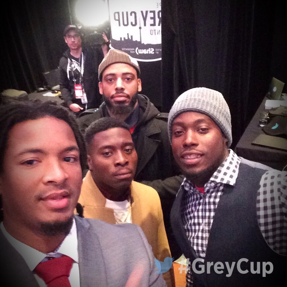 CFL's tweet photo. It's safe to say the @REDBLACKS were loving the #GCMirror on Media Day.
#GreyCup https://t.co/g6lKwhbM7v