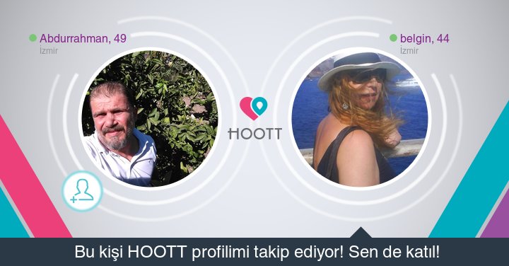 #HOOTTapp HOOTT süper! Takipçilerime gözat hemen. HOOTT ile eğlen! goo.gl/jPUaB0